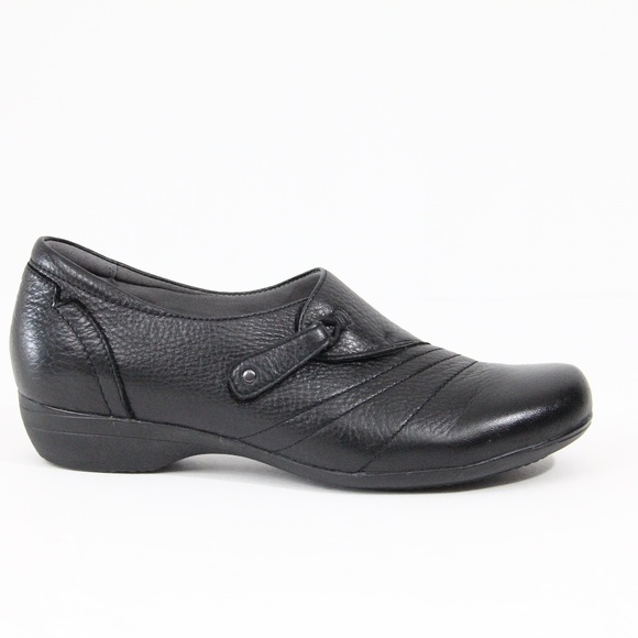 Dansko Franny Slip on Shoes Women Black Leather Loafer EU 41 Flat - Picture 4 of 10